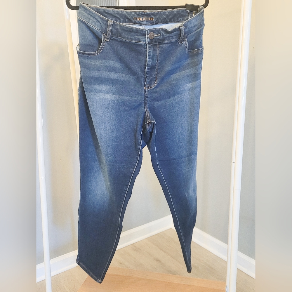 Maurices Denim Straight leg Skinny Jeggings
